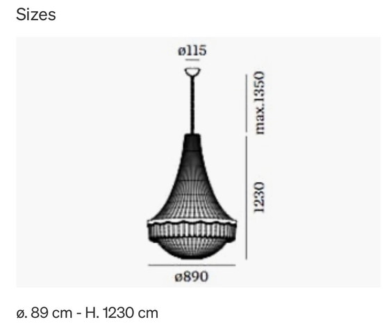 Image 1 of XXL pendant lamp ‘Louis’ - S & R Cornelissen - Wever & Ducré