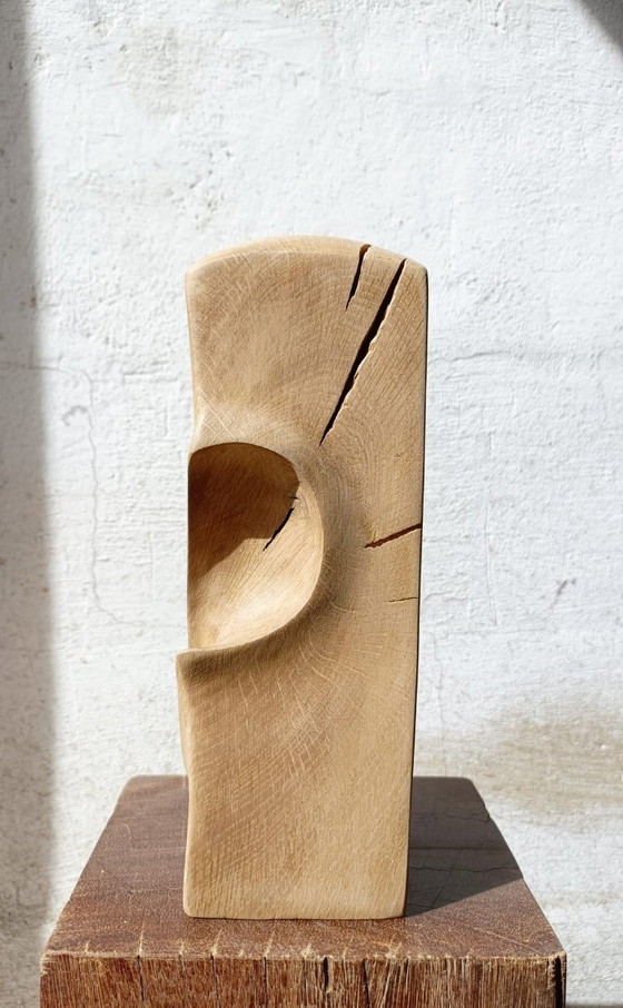 Vase / Sculpture en Chêne Massif Sculpté – retroDom, Wood (photo 6 of 8)