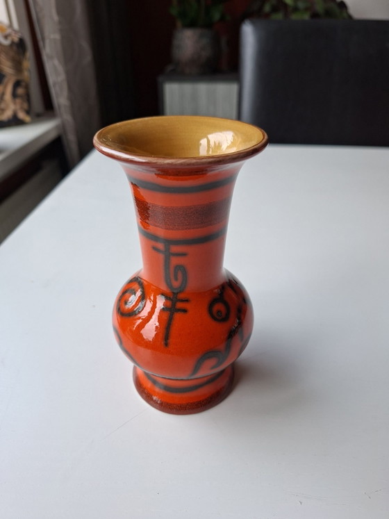 11 delig Flora servies oranje zwart, Tafelwaar, Keramiek (foto 7 van 11)