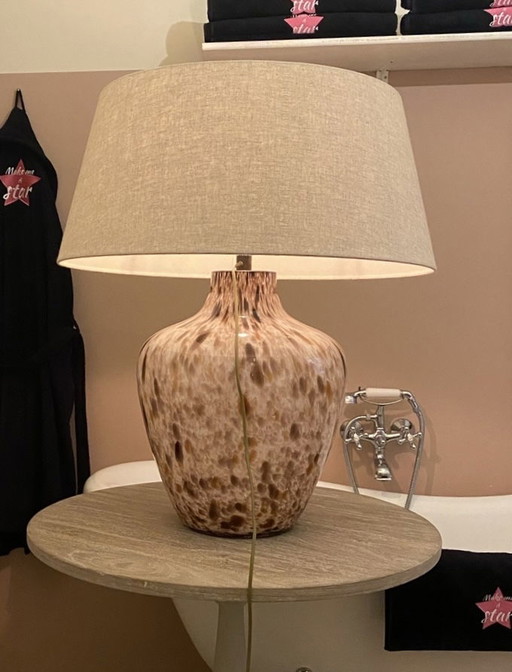 Lampe en verre soufflé italien