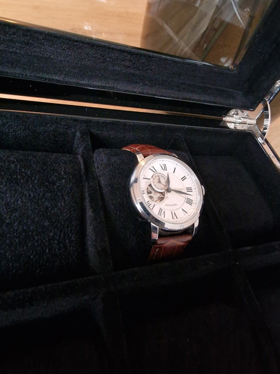 Image 1 of Ligne Exclusive - Coffret à Bijoux - Coffret haut de gamme pour montres, bijoux et lunettes de soleil - pour 8 grandes montres -