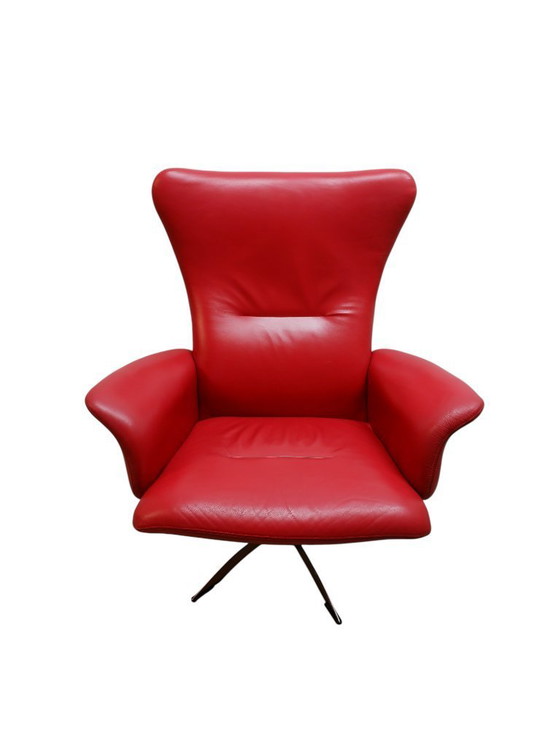 Image 1 of Deens leren relax fauteuil, Knudsen