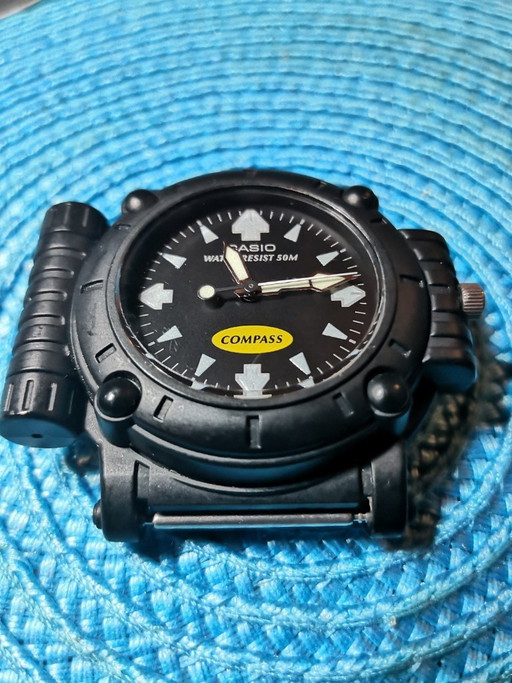 Raro Casio Landfarer Pathfinder MW-43 "Bussola" Vintage / Condizioni eccellenti – klokken, Plastic