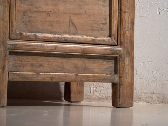 Credenza antica a tre ante in legno di pino – Cina, circa 1900 – Credenze con vetrina, Iron (photo 22 of 40)