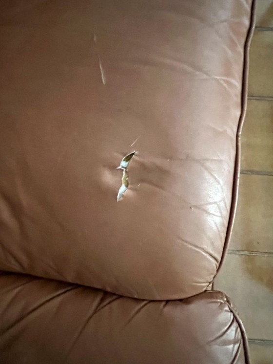 Image 1 of Set divano e poltrone ( 3 ) Vintage in pelle