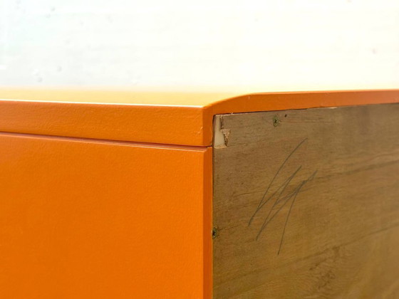 Image 1 of Buffet rétro orange vif, années 1960