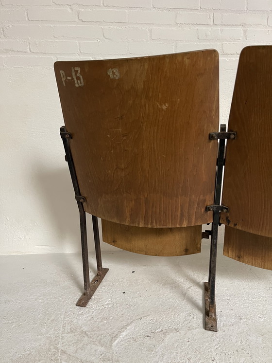 Image 1 of Sedie da teatro sedie da cinema vintage Artdeco antiche