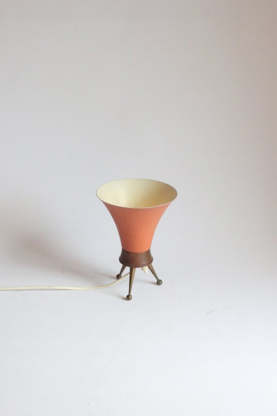 Image 1 of Lámpara de mesa con trípode de la era atómica, década de 1950