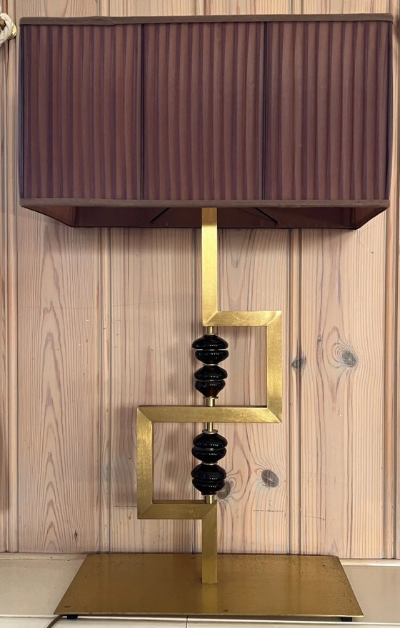 Vintage lamp – Table lamps, Metal, Glass (photo 6 of 6)