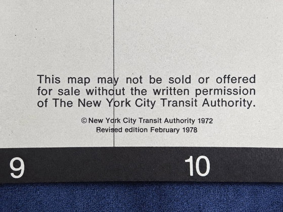 Original 1978 New York Subway Map by Massimo Vignelli, MTA Subway Guide Vintage, Rare Italian Graphic Design (photo 4 of 10)
