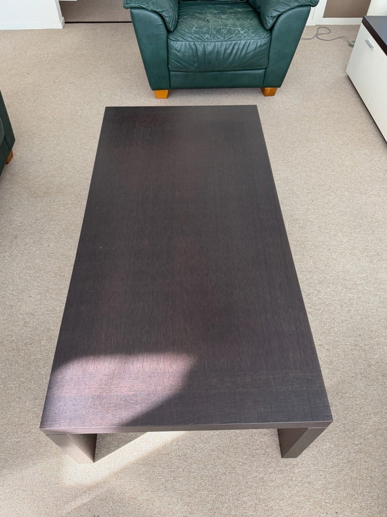 Wenge Rectangular Coffee Table – Metal, Wood (photo 4 of 8)