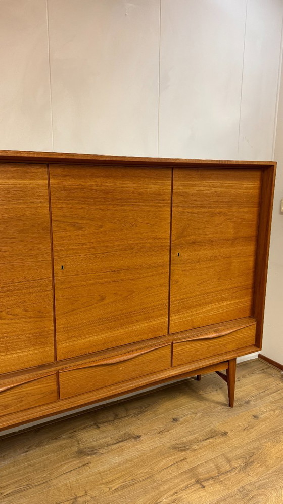 Image 1 of Vintage teak highboard, tall cabinet