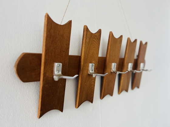 Image 1 of Porte-manteau vintage en chêne - milieu du siècle