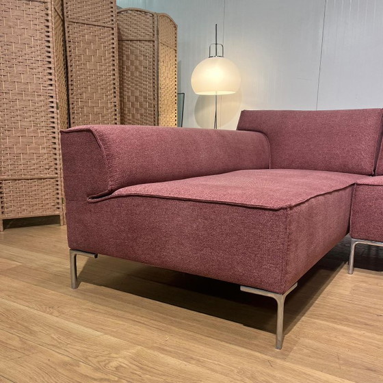 Image 1 of NEU BEZOGENES Design on Stock Bloq Ecksofa Aubergine
