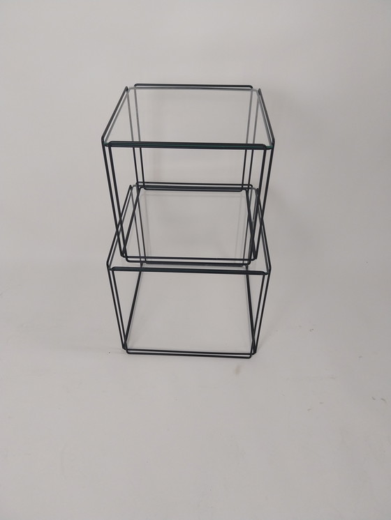 Image 1 of 1 x set of isocele tables by Max Sauze 1970's