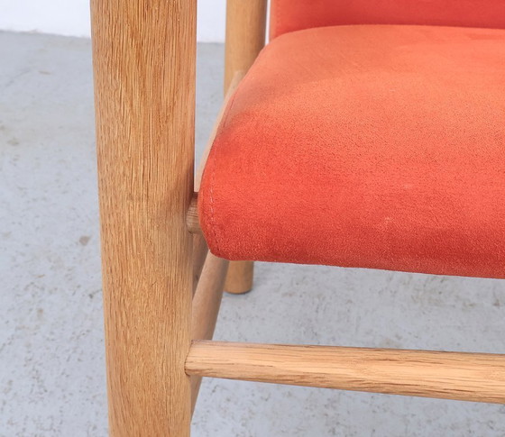 Image 1 of Safari-Stühle aus Eichenholz, Skipper Møbler 1980s