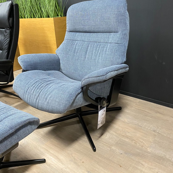 Image 1 of Sillón reclinable Stressless Sunrise L con reposapiés