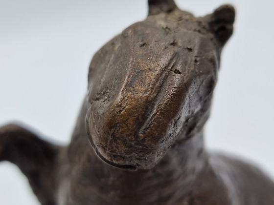 Image 1 of Kleine Bronzeskulptur eines Pferdes, Arthur Spronken?