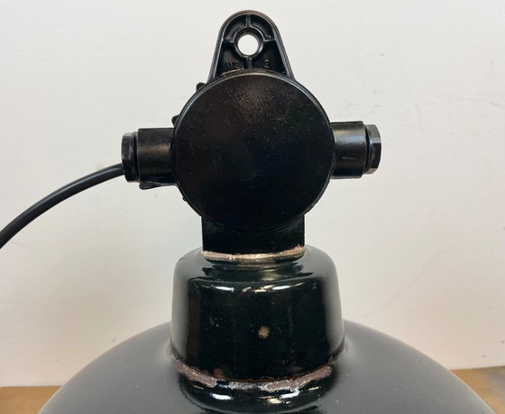 Image 1 of Lampe de l'usine d'émail est-allemande LBD Veb Leuchtenbau Dresden, années 1950