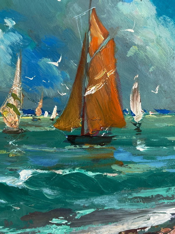 Image 1 of Sailboats at Sea