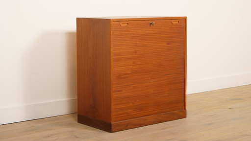 Vintage file cabinet | Office cabinet | Roller door | Drawers