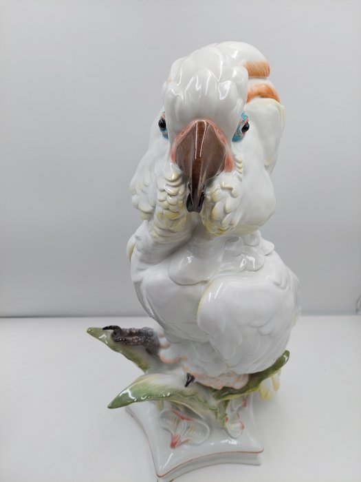 Image 1 of Meissen - Paul Walther - Statue, Cockatoo - 47 cm - Porcelain