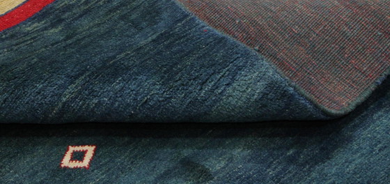 Image 1 of Original Perserteppich Gabbeh Ghashghai Orientteppich 203 cm x 110 cm Alt Natur