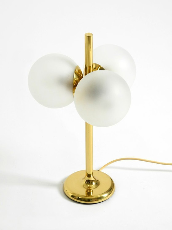 Image 1 of Original 1960s Space Age brass table lamp by Kaiser Leuchten