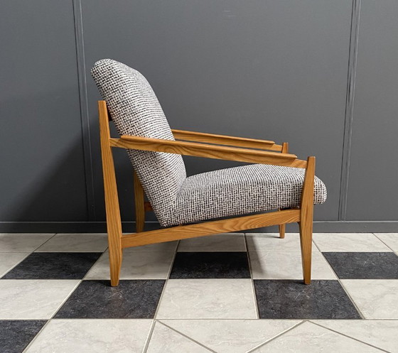 Image 1 of Fauteuil van Drevolux uit de jaren 60, opnieuw bekleed.