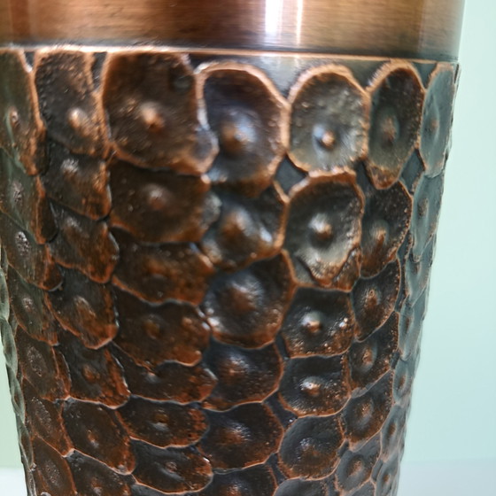 Vintage Brutalistische Bronzen Vaas – Carl Auböck (Wenen) – Carl Aubock, Vazen (photo 9 of 9)