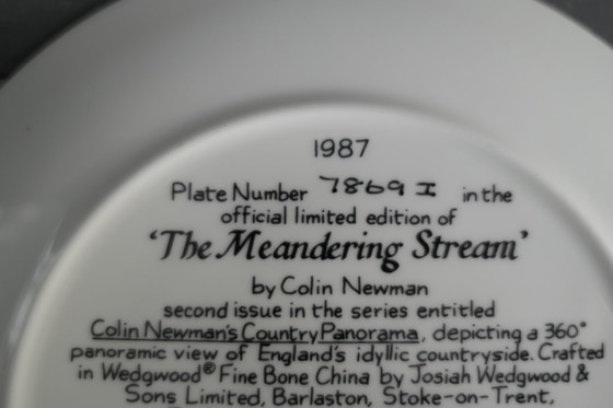 Image 1 of Assiettes décoratives Wedgwood 3 x par Colin Newman 1987