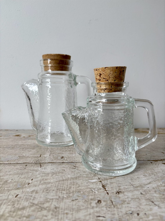 Set di 2 dosatori per arachidi in vetro WMF / Nusskanne, Germania Ovest, anni '70 – Bicchieri e caraffe (photo 2 of 12)