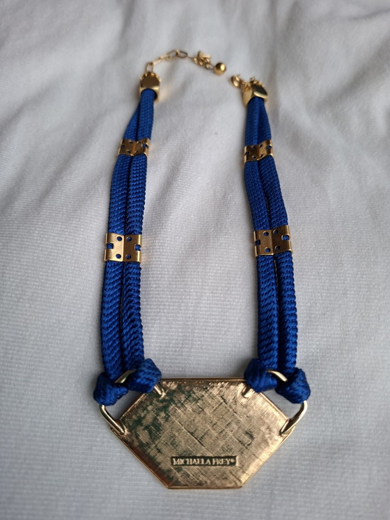 Authentieke vintage halsketting van de beroemde Oostenrijkse ontwerpster Michaela Frey. – Decoratie, Gold (photo 4 of 5)