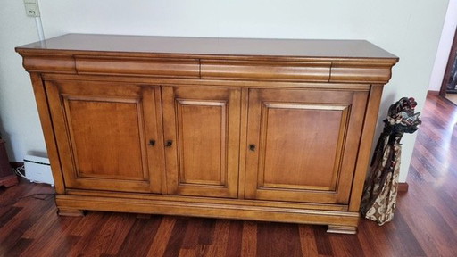 Sideboard English Classic Cherry with matching mirror