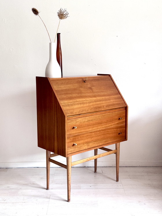 Scrivania-sedia vintage in teak, metà del XX secolo, anni '60 – Scrivanie, Wood (photo 3 of 15)