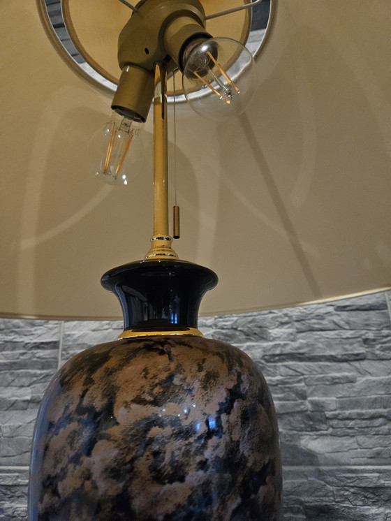 Image 1 of Stijlvolle keramische tafellamp in vintage stijl