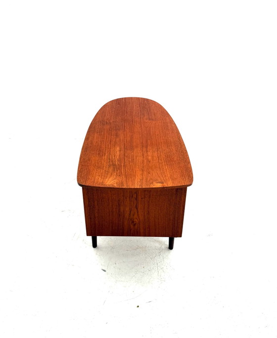 Scrivanie 'Bullet' vintage in teak, H.P. Hansen anni '60 – Legno, Metallo (photo 8 of 15)