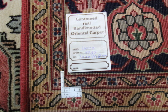 Image 1 of Original handgeknüpfter Perserteppich Heriz 340 x 248 cm