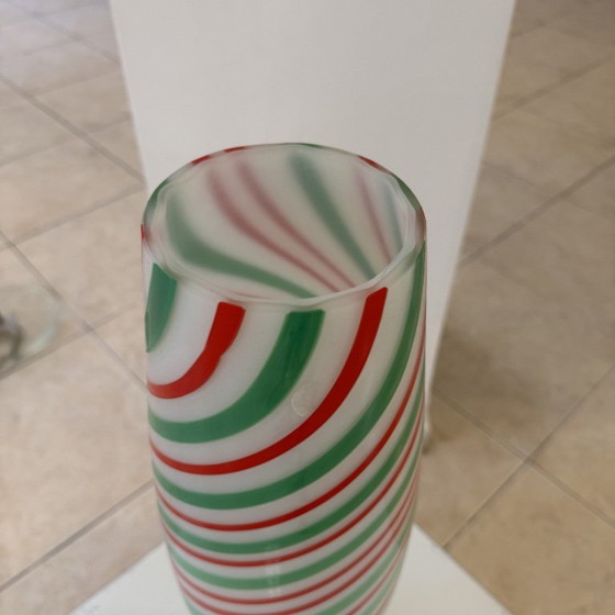 Monumentale vaas, vintage Murano, jaren 1980, veelkleurig, Italiaans design, Venetië, 59 cm – Vazen (photo 6 of 7)