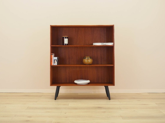 Image 1 of Teakhouten boekenkast, Deens ontwerp, jaren 70, vervaardigd door Clausen & Søn
