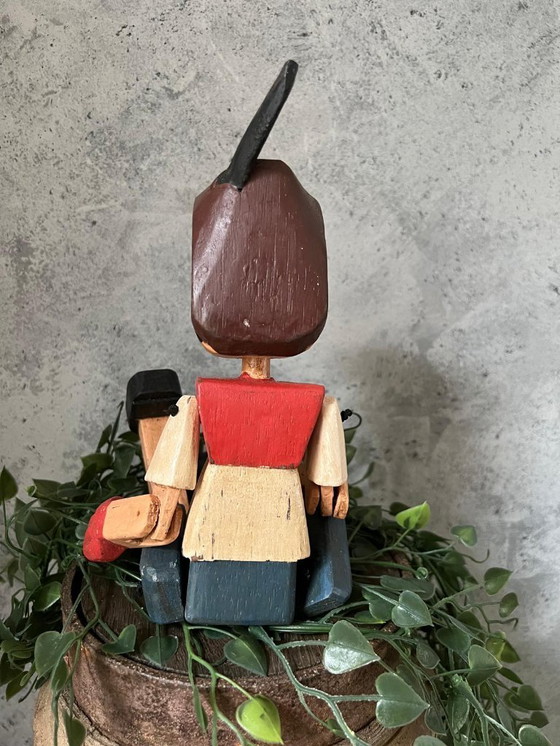 Image 1 of Vintage houten Pinokkio