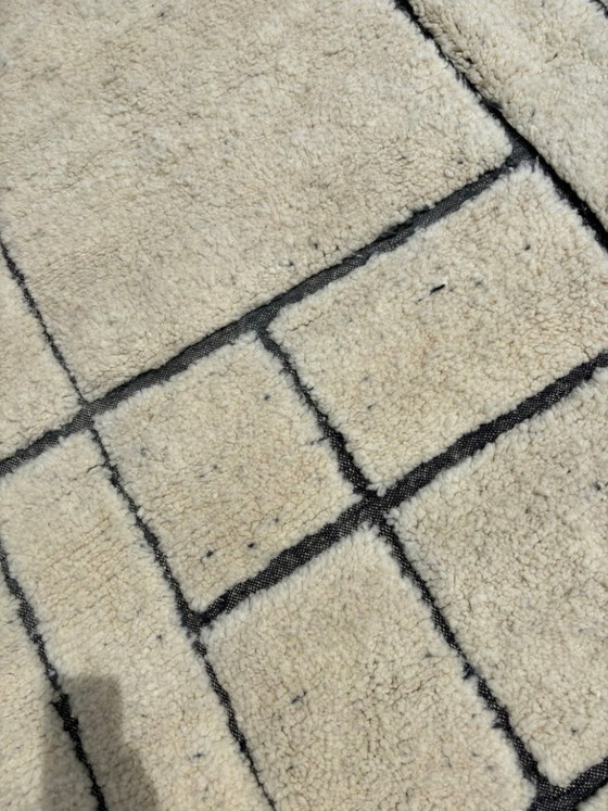 Image 1 of Tapis marocain blanc sur mesure, 400 x 300 cm, tapis berbère