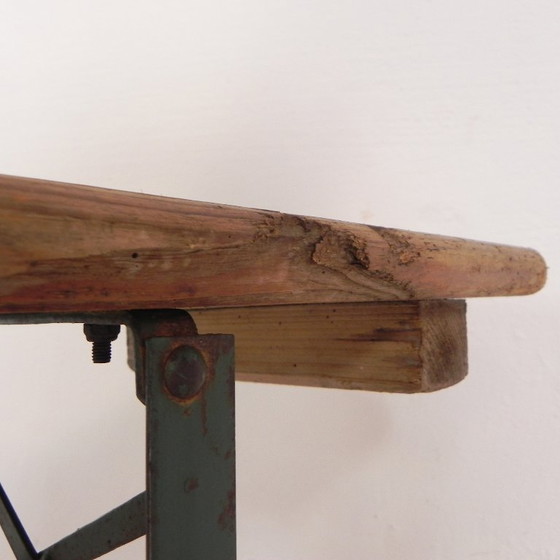 Image 1 of Klappbank, Klappbank für die Terrasse, 215 cm lang, 1960er Jahre
