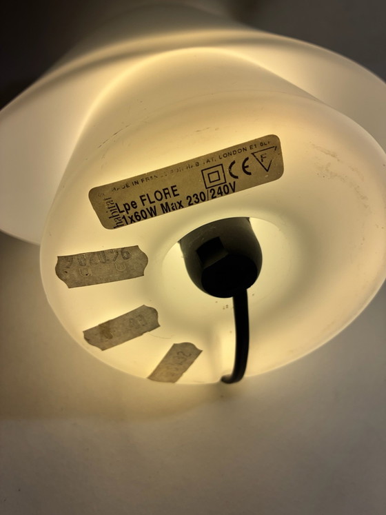 Habitat FLORE Table Lamp – French Design – Opal White – Glass (photo 4 of 10)