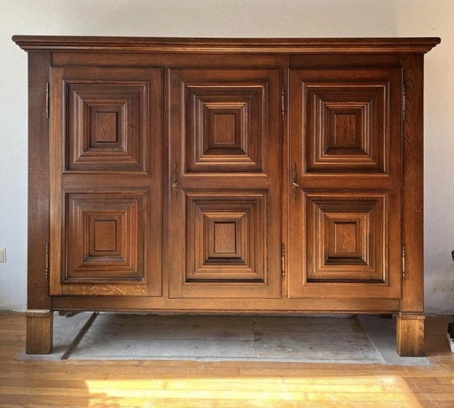 Vintage solid oak cabinet