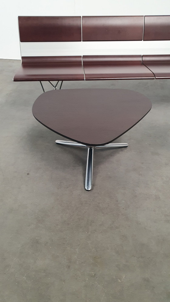 Image 1 of Kei BULO design coffee table organic, dark brown oak veneered