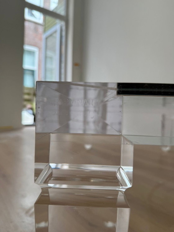Image 1 of Vintage Fabian Art Rome Italy coffee table of basse and plexiglass