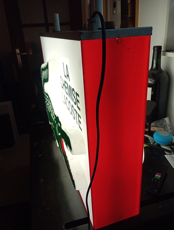 Image 1 of Neon sign Lacoste Paris vintage