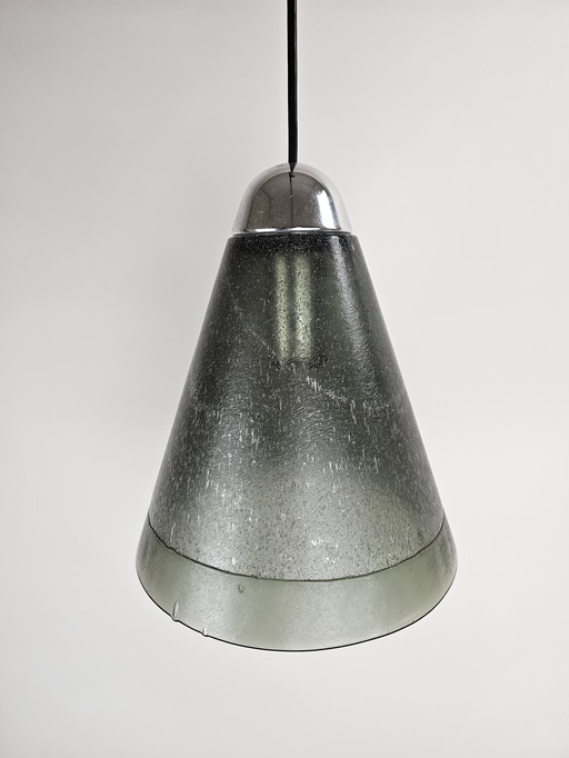 Hanglamp dik antraciet levendig glas Peill & Putzler 
