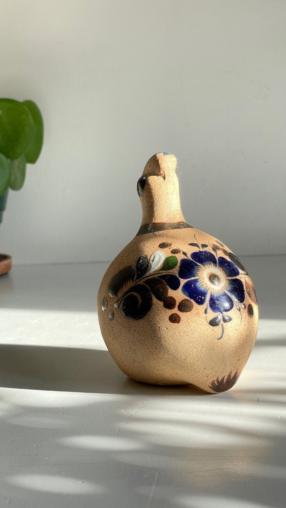 Image 1 of BIRD Handmade stoneware Mexico VINTAGE